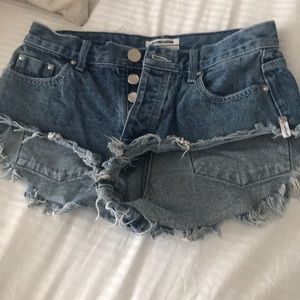 One Teaspoon Denim Shorts